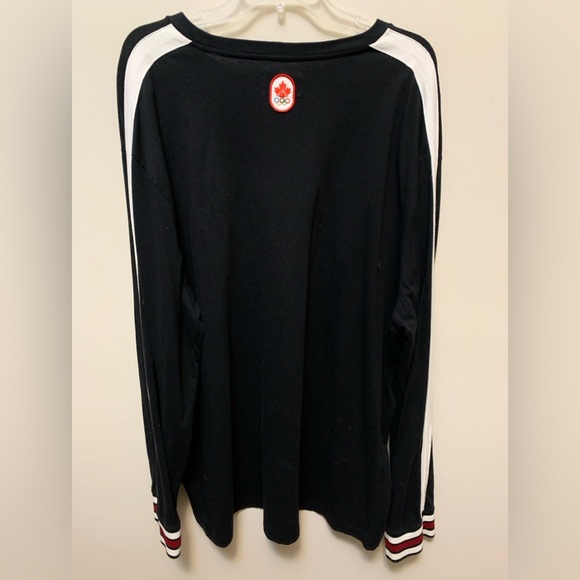 HUDSONS BAY COMPAPY Olyipic Cotton Long Sleeve Shirt with Maple Leaf Logo - Picture 7 of 8